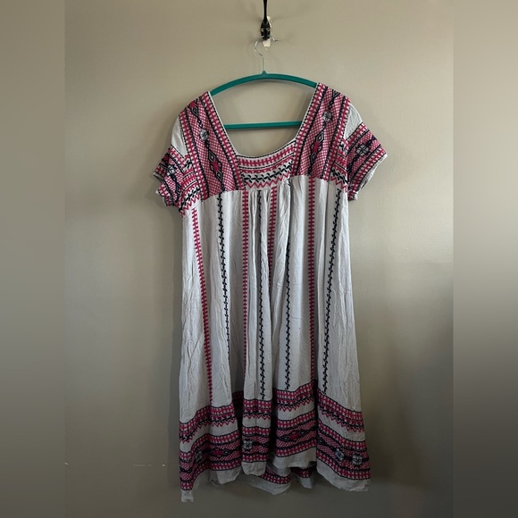 Maeve Pink and White Mini Dress - Picture 5 of 10